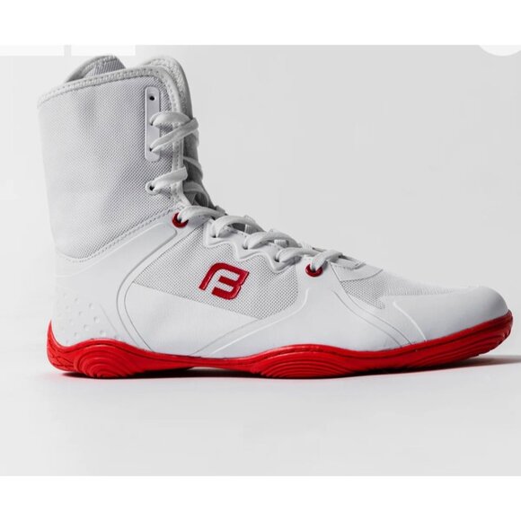 Beyond Fatigue V2 Wrestling Boxing Shoes Mens 12.5 White Red Training No Box - Picture 2 of 5